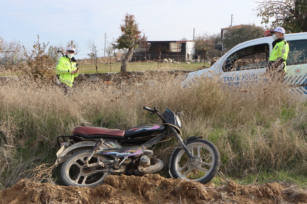 Manisa’da motosiklet kazasında 1 kişi ağır yaralandı