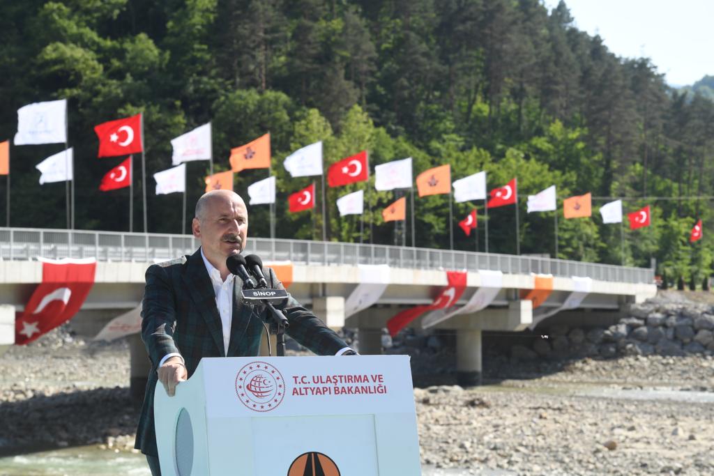 Ulaştırma Ve Altyapı Bakanı Karaismailoğlu: İkisu Köprüsü İle Türkeli-Ayancık Arasında Güvenli Ulaşım Sağlandı