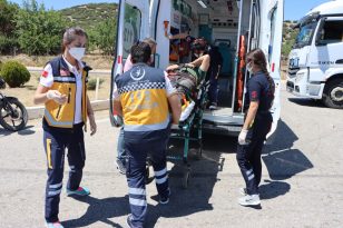 Manisa’da tır kazasında 1 kişi yaralandı