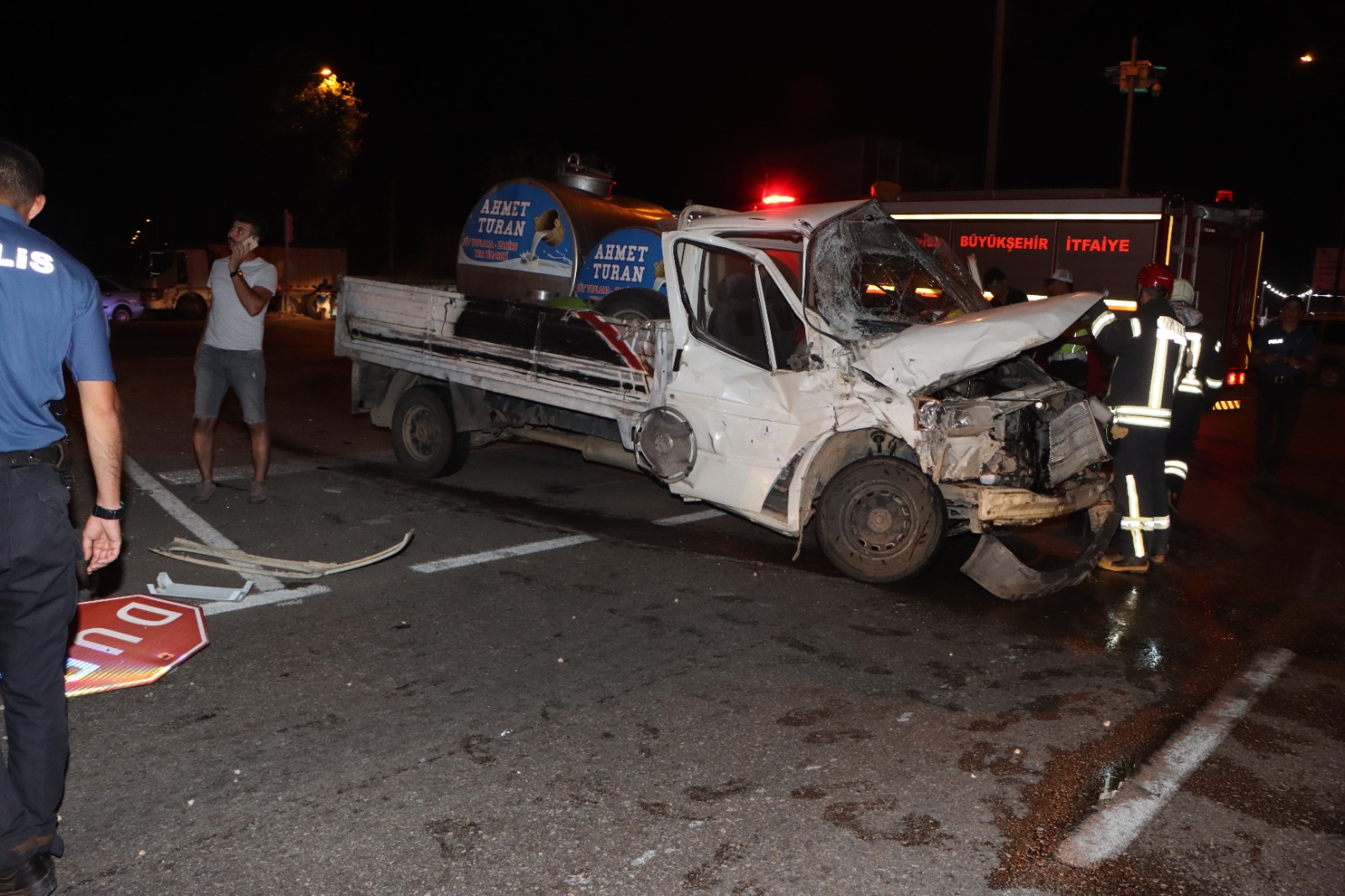 Alparslan Türkeş Kavşağında trafik kazası