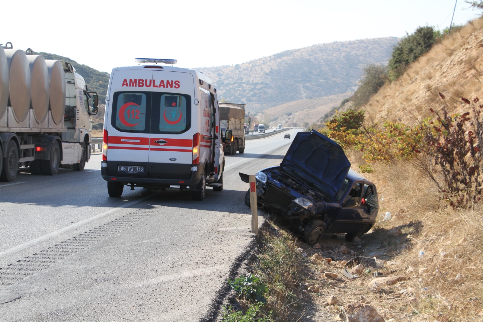Kula’daki trafik kazasında 1 kişi yaralandı