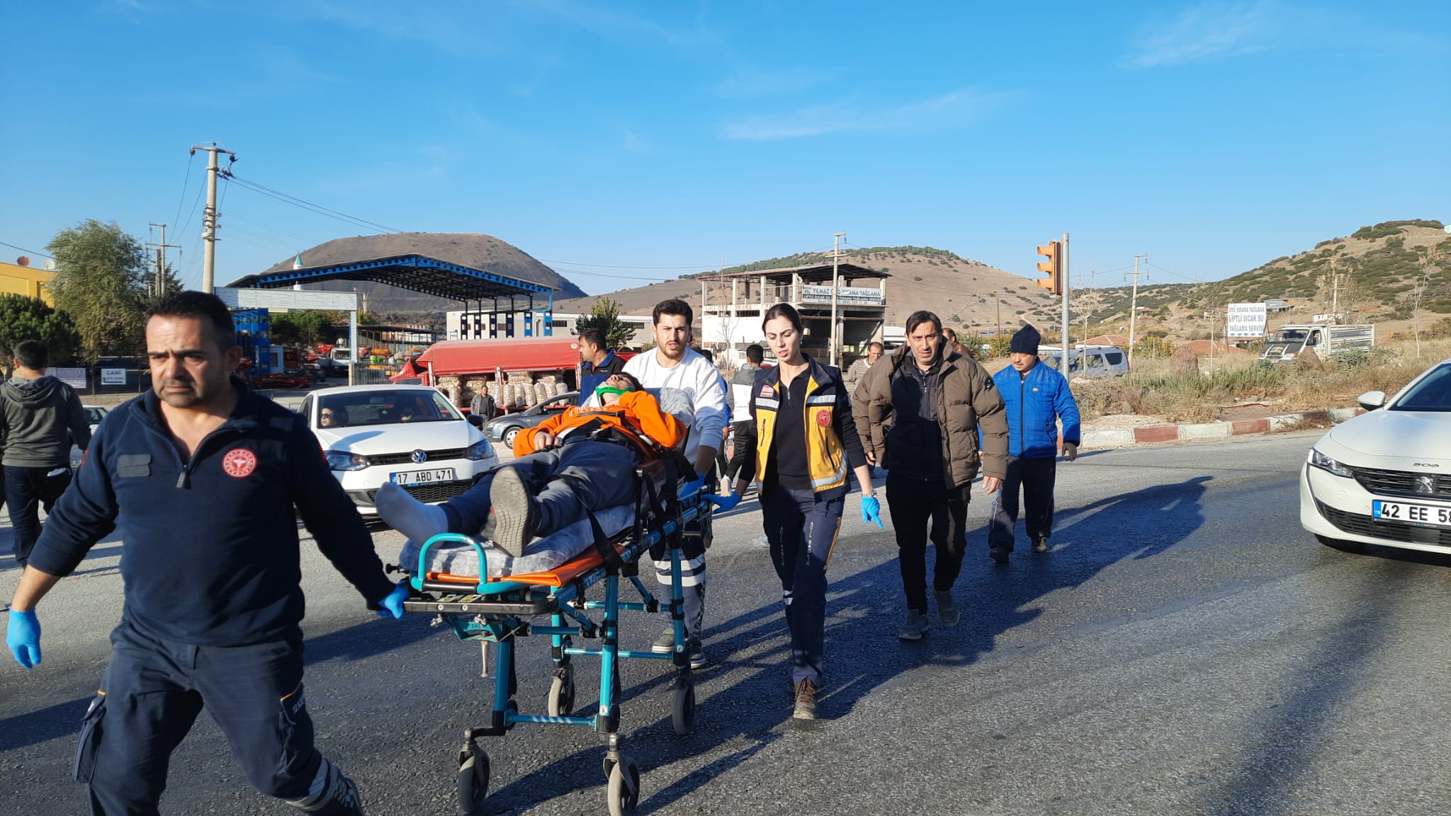 Kula’da Motosiklet Kazası 2 Yaralı