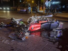 Kula’da Motosiklet Kazası 1 Yaralı 